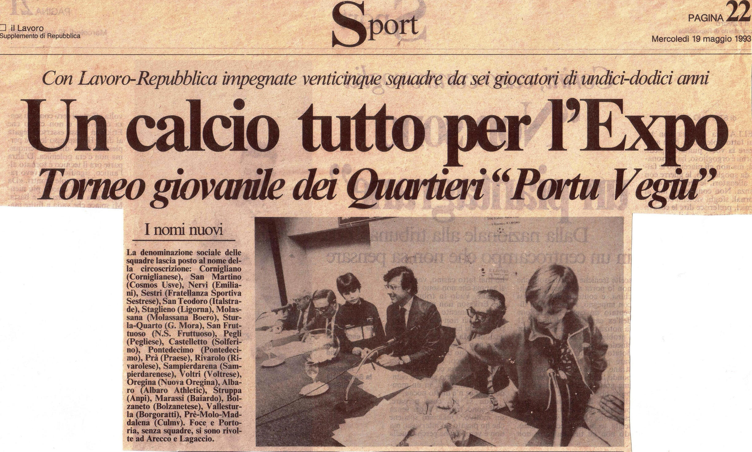 1993-05-19-Giacomo-Amerio-Calcio-Il Lavoro 1993-05-19-Giacomo-Amerio-Calcio-Il Lavoro