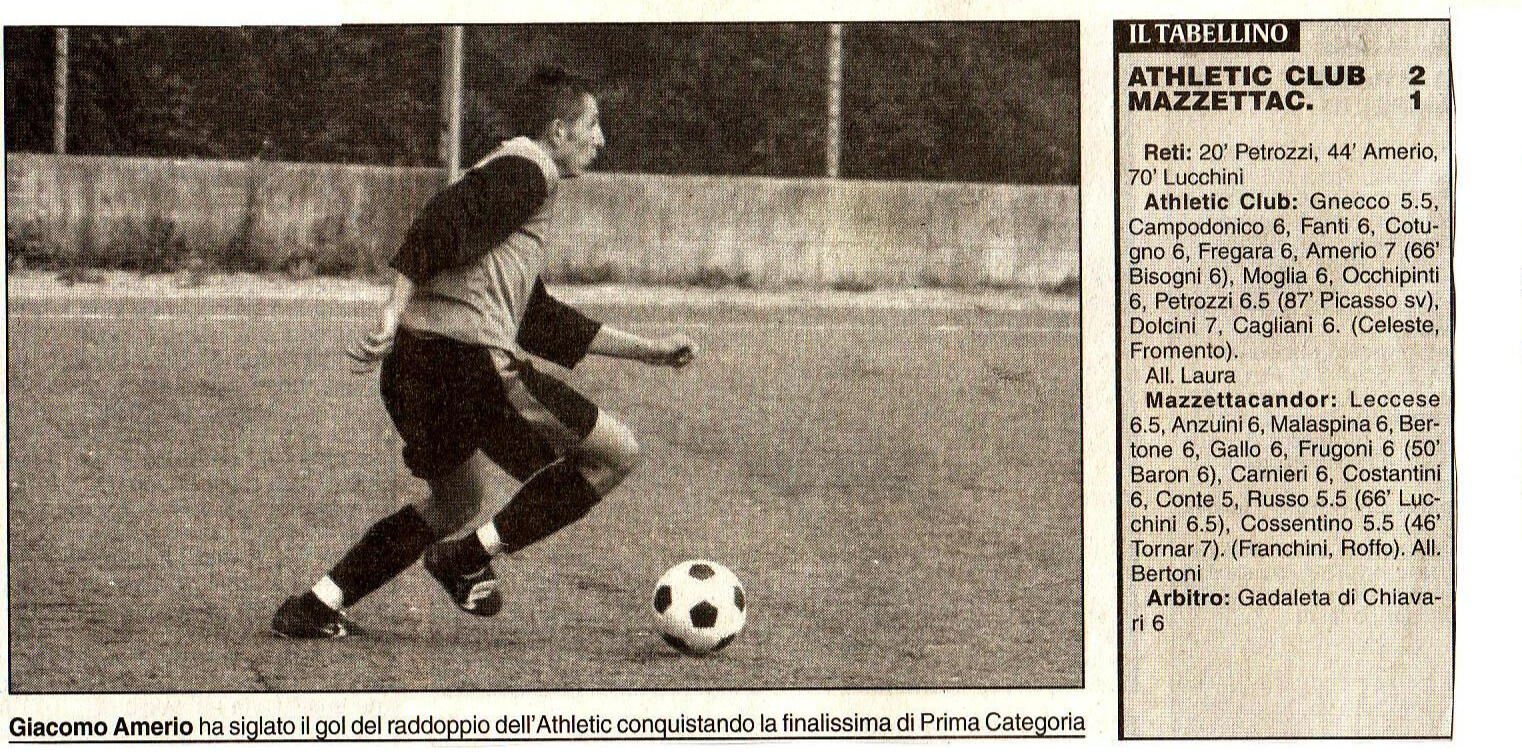2003-05-19-Giacomo-Amerio-Calcio-SecoloXIX 2003-05-19-Giacomo-Amerio-Calcio-SecoloXIX